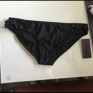 NEW Material Girl New bikini bottoms studded L